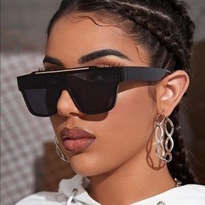Metal Decor Flattop Sunglasses NWT